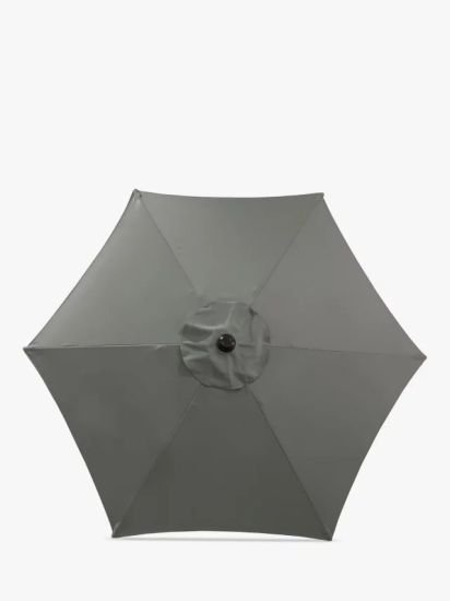 Wood-Effect Wind-Up Parasol, 2.2m