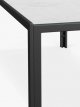 Ceramic-Effect Glass Top 8-Seat Garden Dining Table, Grey