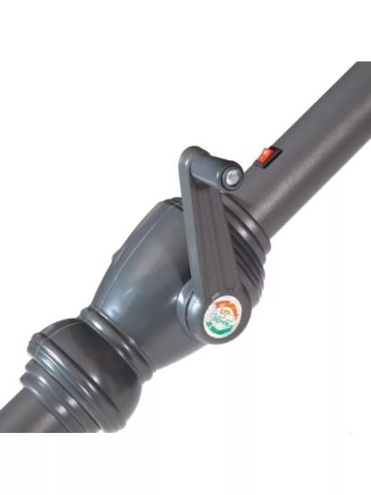 2.7m Adjustable Parasol with Bluetooth Speaker and LED Lights, Black