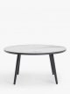 Basket Round Garden Dining Table, 150cm, Grey/Anthracite